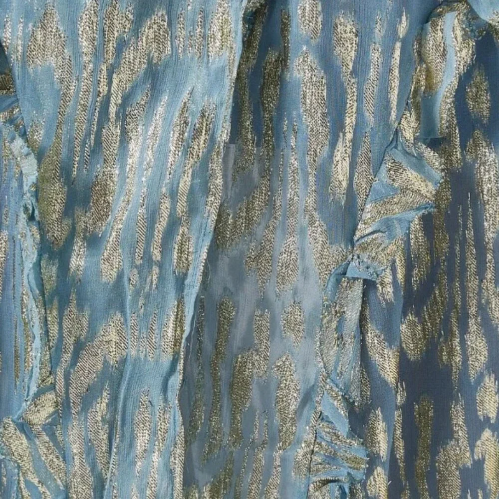 Never Fully Dressed Blue Lottie Wrap Dress - SZ 6 - NWT - Picture 4 of 12